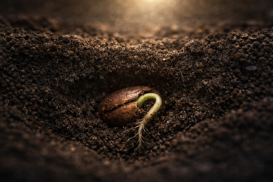 La promesse de Dieu est comme une graine qui germe en secret